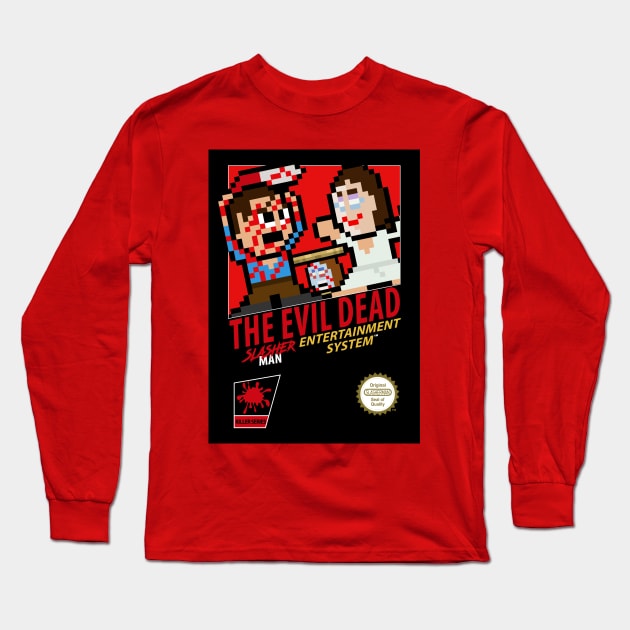 The Evil Dead Retro 8 Bit Gaming Long Sleeve T-Shirt by WithoutYourHead